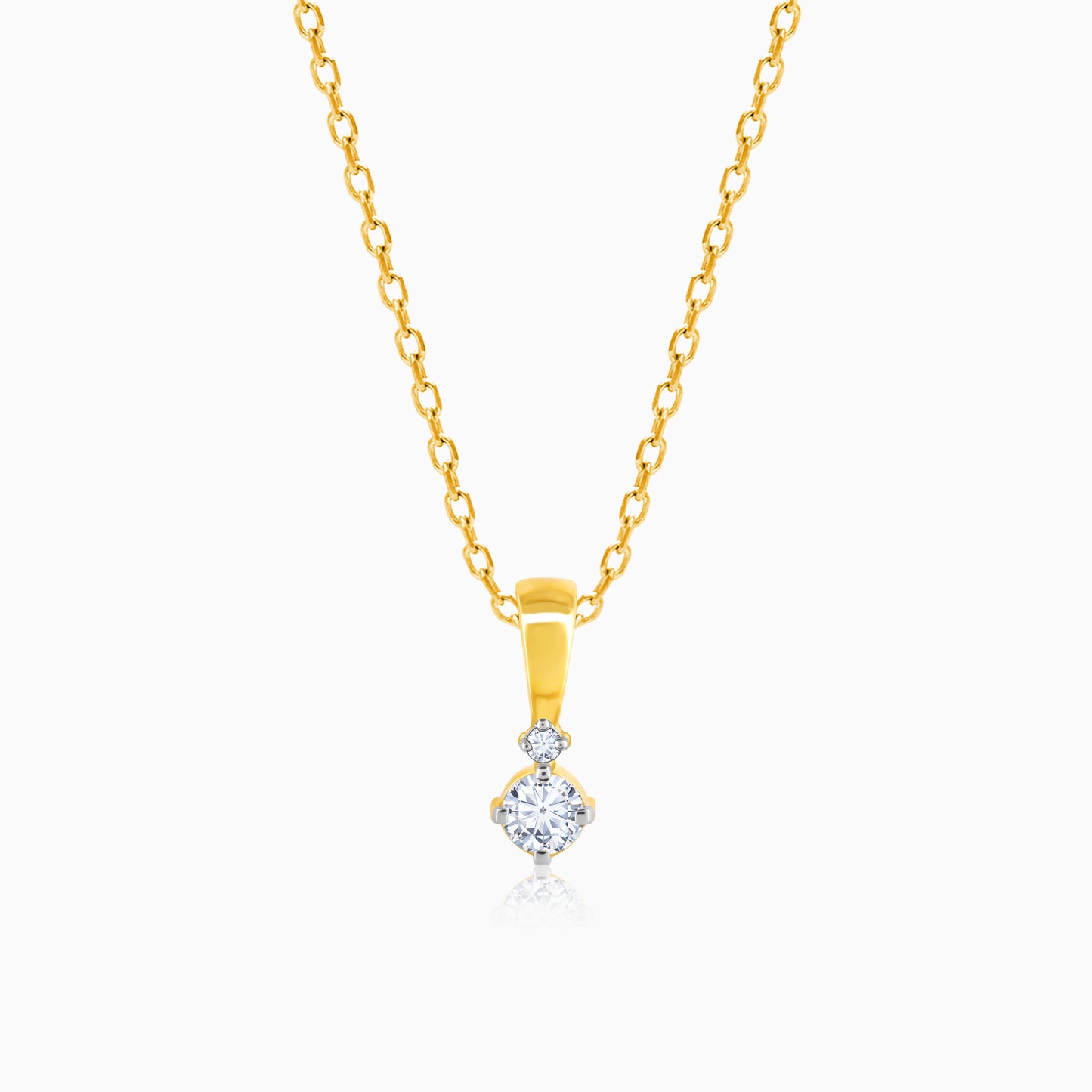 Gold Captivating Diamond Pendant
