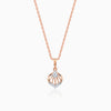 Rose Gold Cocoon Diamond Pendant