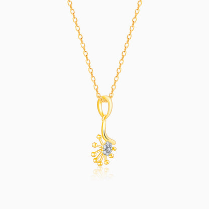 Gold Aurora's Shine Diamond Pendant