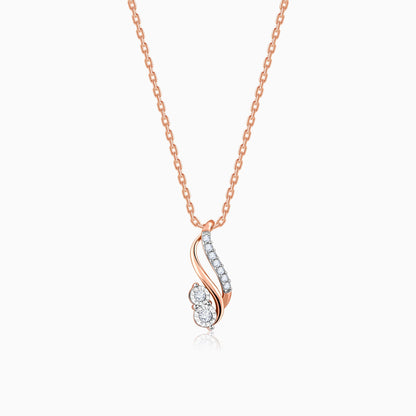 Rose Gold Beauty Diamond Pendant
