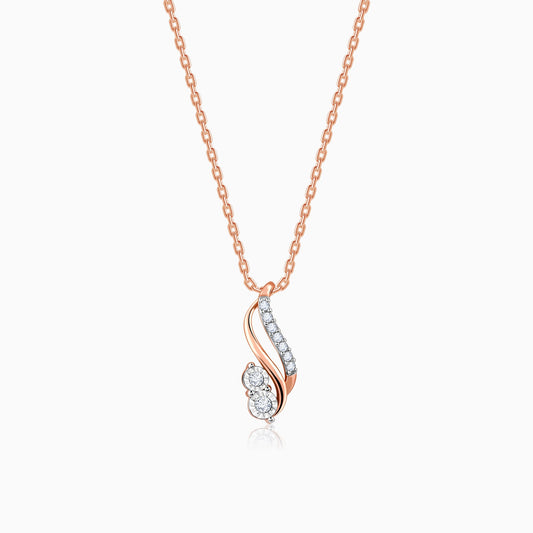 Rose Gold Beauty Diamond Pendant