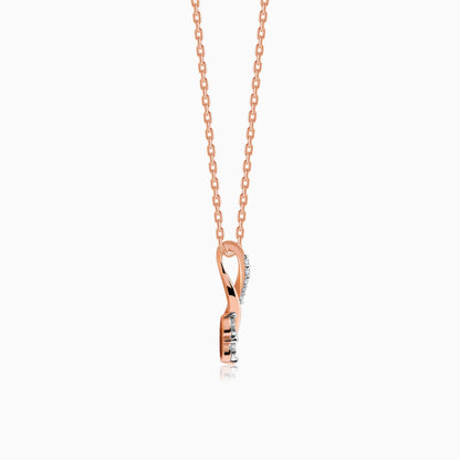 Rose Gold Beauty Diamond Pendant