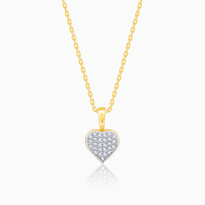 Lab_grown_diamond_Gold_Cute_Heartbeat_Diamond_Pendant
