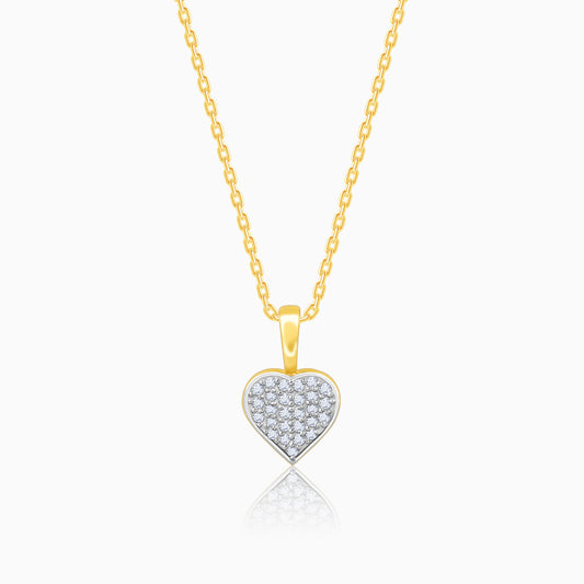 Lab_grown_diamond_Gold_Cute_Heartbeat_Diamond_Pendant