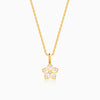 Gold Radiant Petals Lab Grown Diamond Pendant