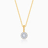 Gold Gorgeous Cluster Diamond Pendant