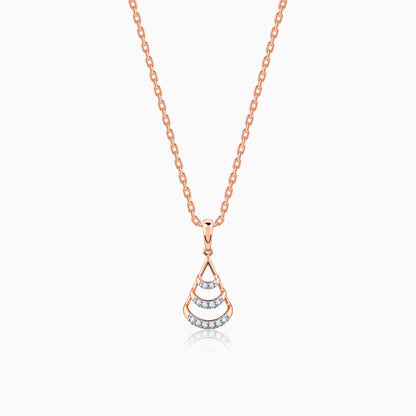 Rose Gold Globule Diamond Pendant