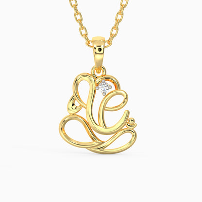 Gold Avigna Diamond Pendant