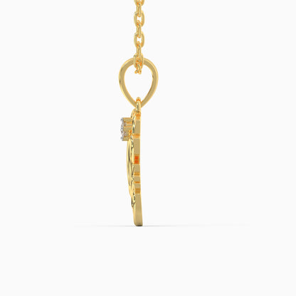 Gold Avigna Diamond Pendant