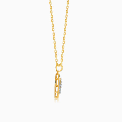 Gold Breezy Bling Diamond Pendant