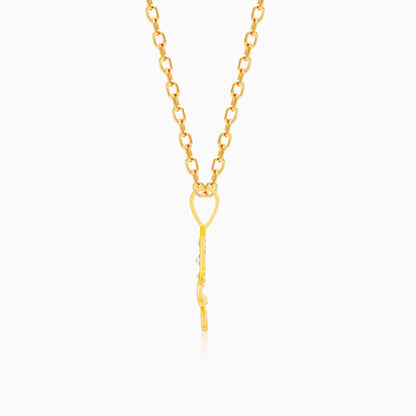 Gold Flawless Flower Diamond Pendant