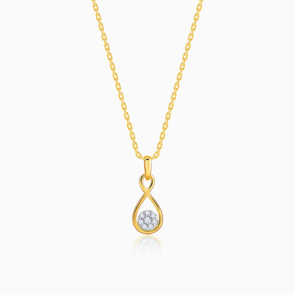 Gold Eternity Diamond Pendant