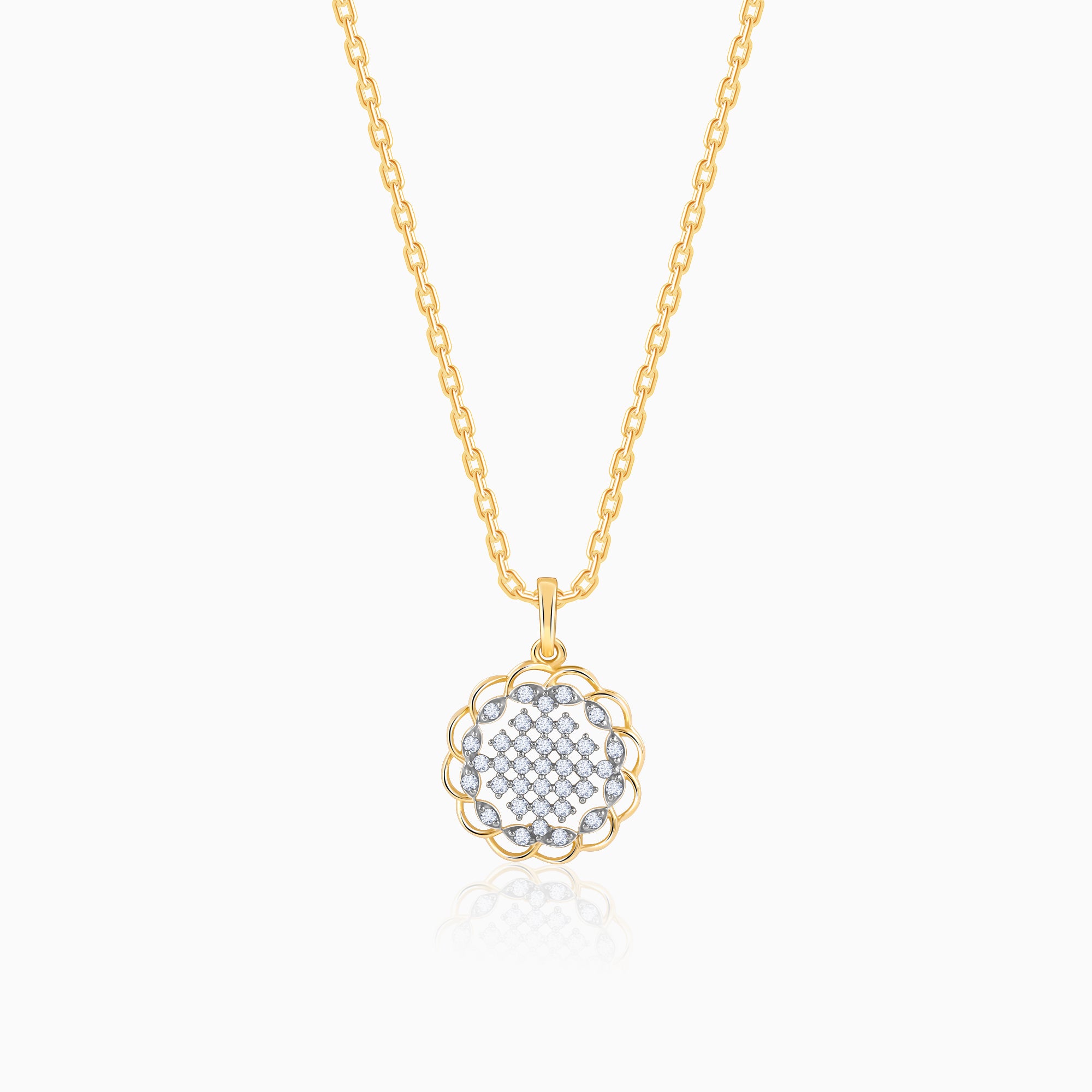 Gold Bunga Diamond Pendant - Image 1