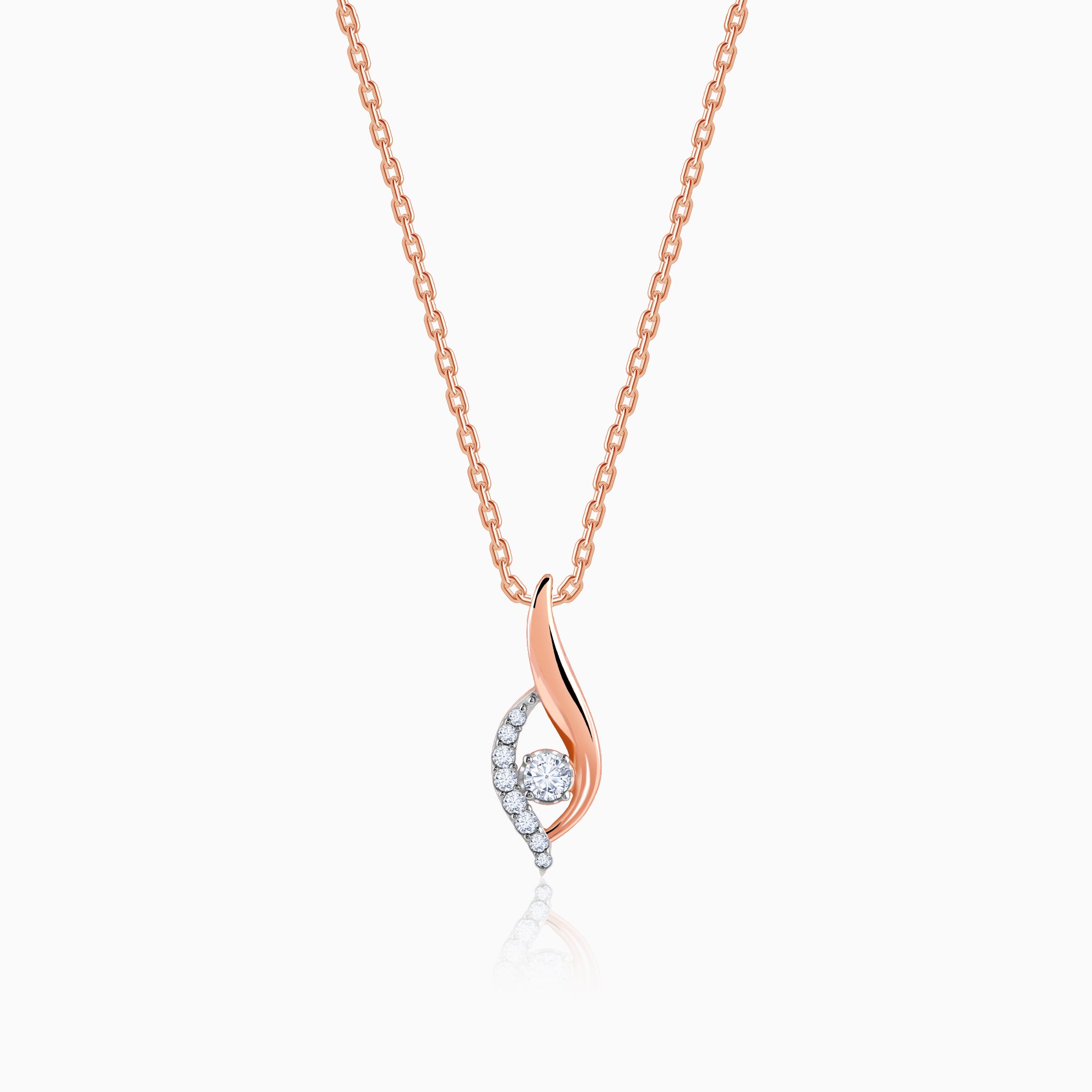 Rose Gold Serenade Diamond Pendant - Image 1