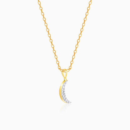 Gold Moonstruck Diamond Pendant