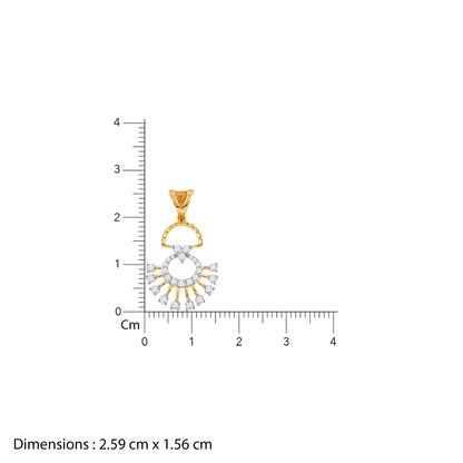 Gold Serene Moments Lab Grown Diamond Pendant