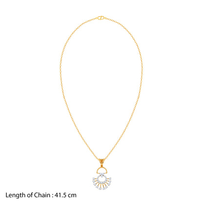 Gold Serene Moments Lab Grown Diamond Pendant