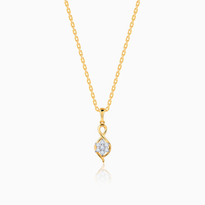 Gold Cosmos Diamond Pendant