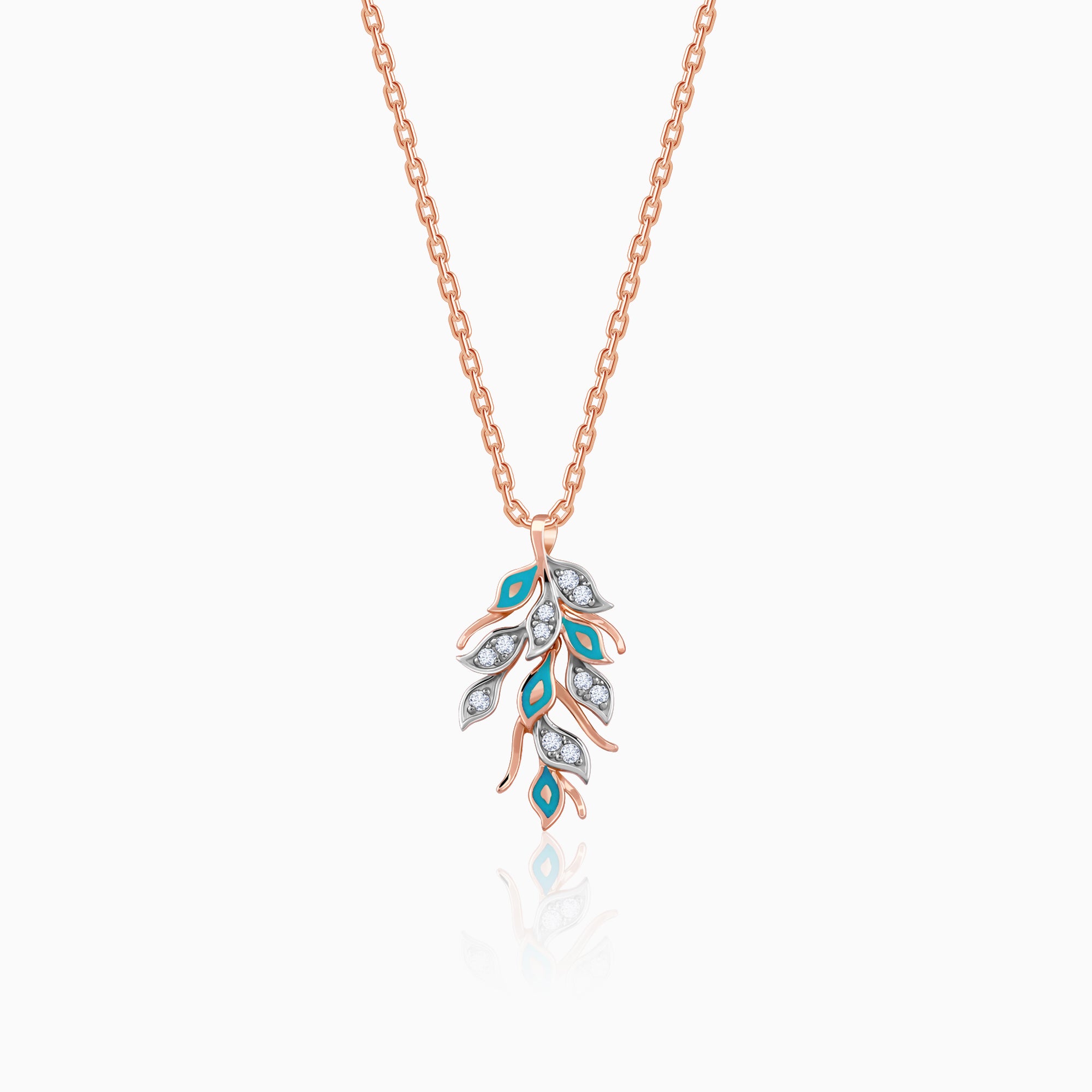 Rose Gold Niraja Diamond Pendant - Image 1