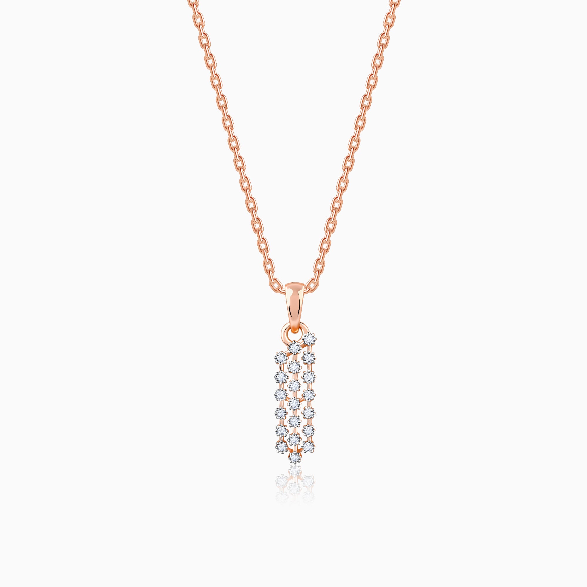 Rose Gold Accomplished Elegance Diamond Pendant - Image 1