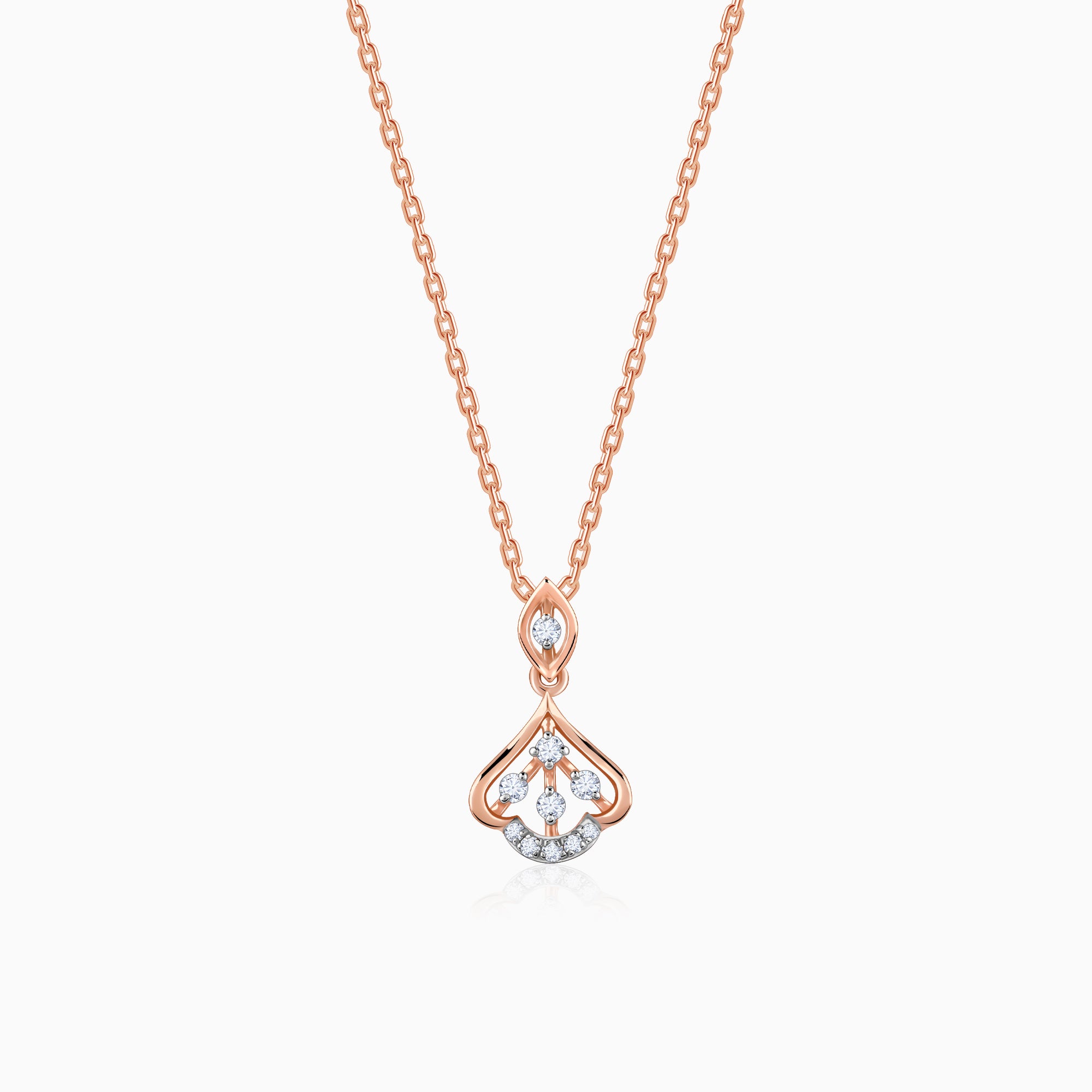 Rose Gold Visionary Shine Diamond Pendant - Image 1