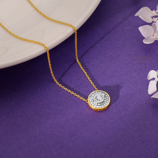 Gold Gorgeous Cluster Diamond Necklace