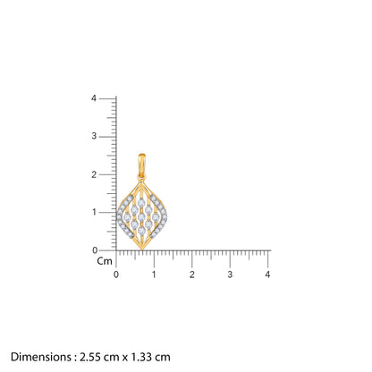 Gold Breezy Bling Lab Grown Diamond Pendant