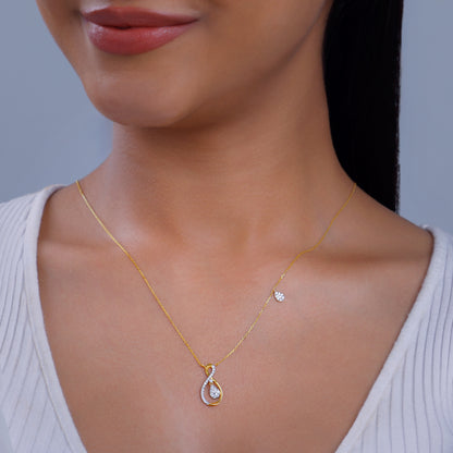 Gold Serene Life Lab Grown Diamond Necklace