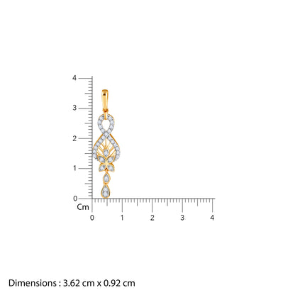 Gold Precious Infinity Lab Grown Diamond Pendant