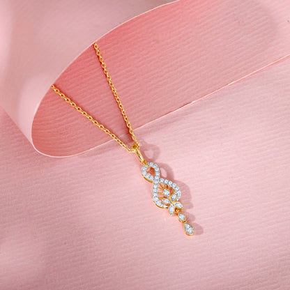 Gold Precious Infinity Lab Grown Diamond Pendant
