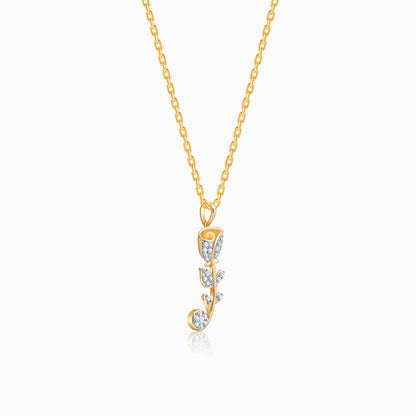 Gold Rose Reverie Lab Grown Diamond Pendant