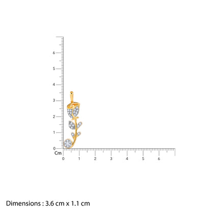 Gold Rose Reverie Lab Grown Diamond Pendant