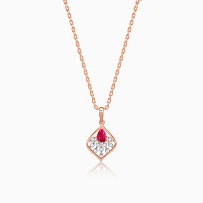 Gold Lilianth Lab Grown Diamond Pendant