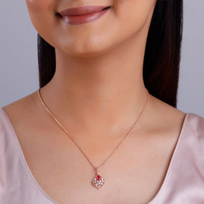 Gold Lilianth Lab Grown Diamond Pendant