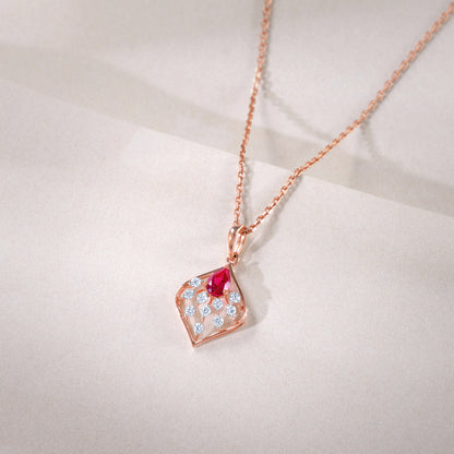 Gold Lilianth Lab Grown Diamond Pendant