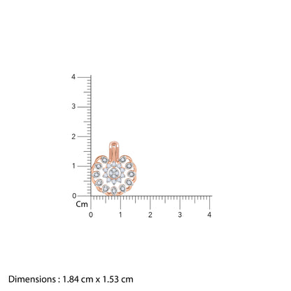 Rose Gold Blooming Lab Grown Diamond Pendant