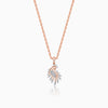 Rose Gold Peacock Lab Grown Diamond Pendant
