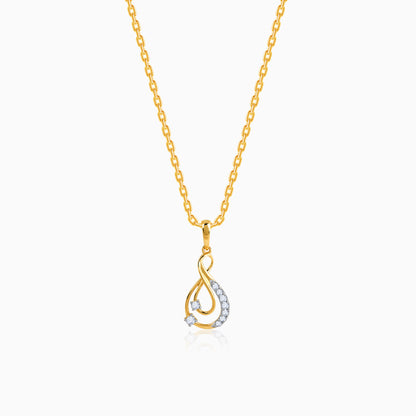Gold Infinitude Lab Grown Diamond Pendant