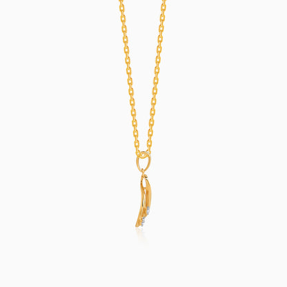 Gold Infinitude Lab Grown Diamond Pendant