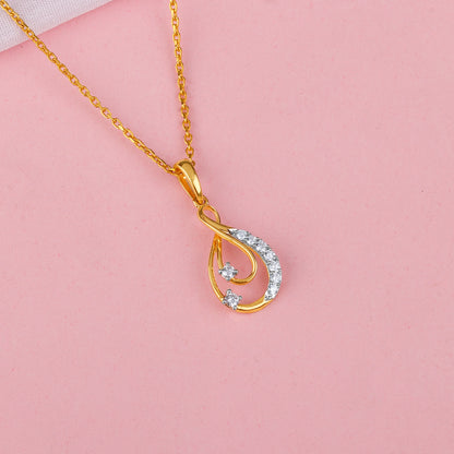 Gold Infinitude Lab Grown Diamond Pendant