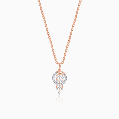 Rose Gold Classic Orb Lab Grown Diamond Pendant