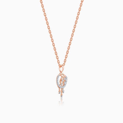 Rose Gold Classic Orb Lab Grown Diamond Pendant