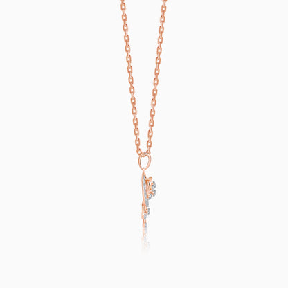 Rose Gold Classic Orb Lab Grown Diamond Pendant