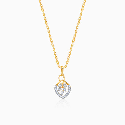 Gold Blooming Vow Lab Grown Diamond Pendant