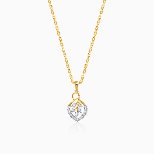 Gold Blooming Vow Lab Grown Diamond Pendant