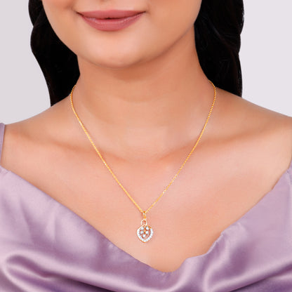 Gold Blooming Vow Lab Grown Diamond Pendant