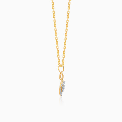 Gold Blooming Vow Lab Grown Diamond Pendant