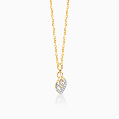Gold Blooming Vow Lab Grown Diamond Pendant