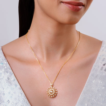 Gold Florentia Lab Grown Diamond Pendant