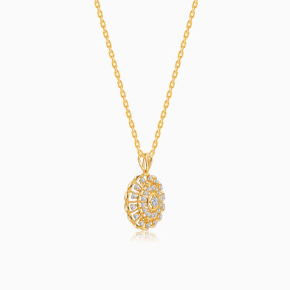 Gold Florentia Lab Grown Diamond Pendant